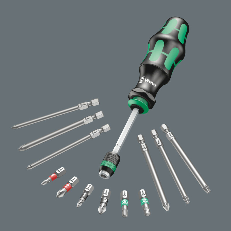 WERA Sada ručného držiaku bitiov Kraftform Kompakt 20 Tool Finder 2, 13 dielna
