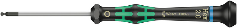 WERA Precízny skrutkovač Kraftform Micro Hex 2,0 mm
