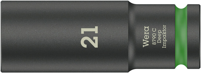 WERA 1/2" predĺžený nástrčný kľúč Impaktor 21 mm