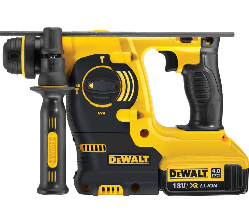 DEWALT 18V XR SDS-Plus 2,1 J aku kombinované kladivo, 2x 4,0 Ah DCH253M2-QW