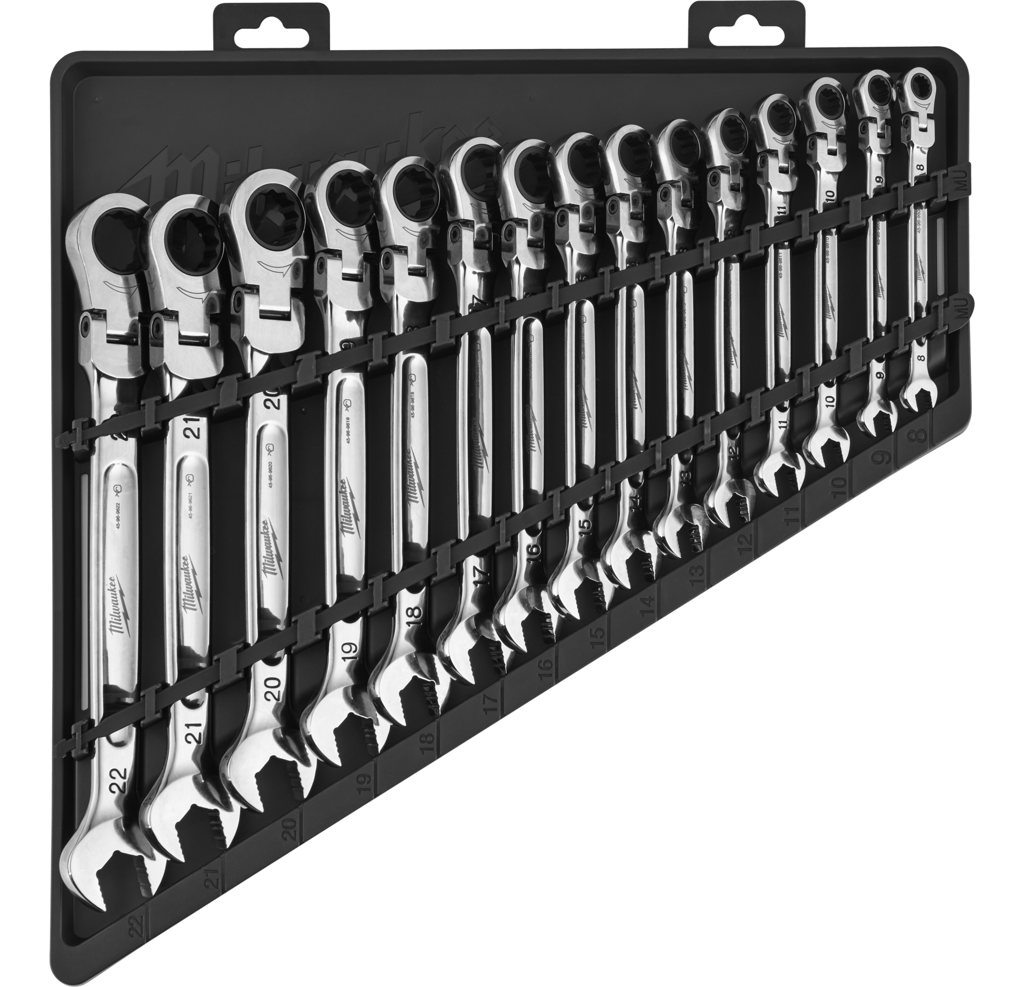 MILWAUKEE Sada kombinovaných račňových kľúčov MAXBITE s kĺbom metric 15 ks