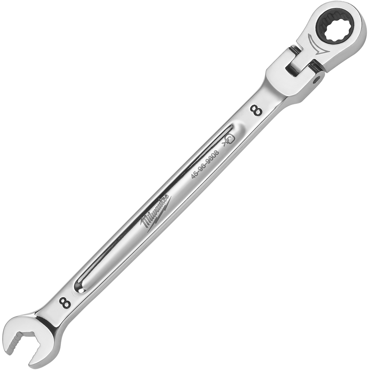 E-shop MILWAUKEE Račňový očkoplochý kľúč MAXBITE s kĺbom 8 mm