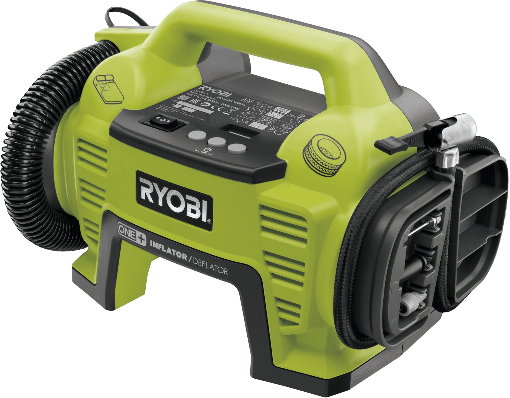 RYOBI 18V ONE+ Aku kompaktný kompresor R18I-0