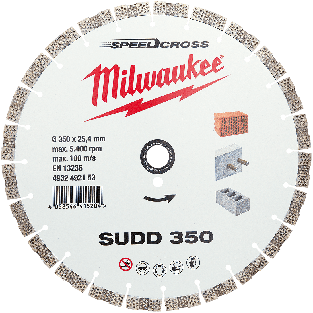 MILWAUKEE Diamantový kotúč segmentový SUDD 350 mm