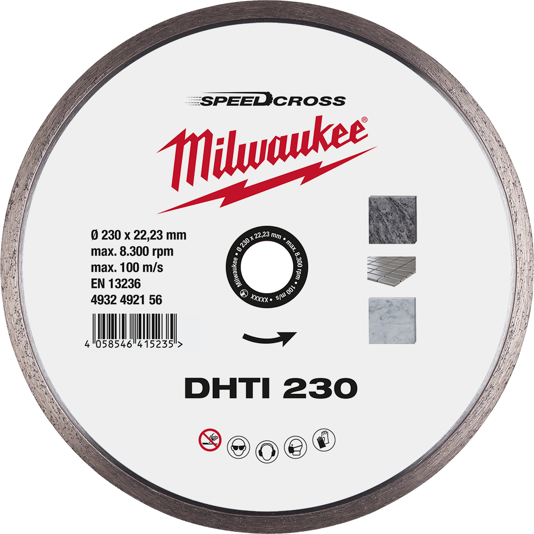 MILWAUKEE Diamantový kotúč celoobvodový DHTII 230 mm