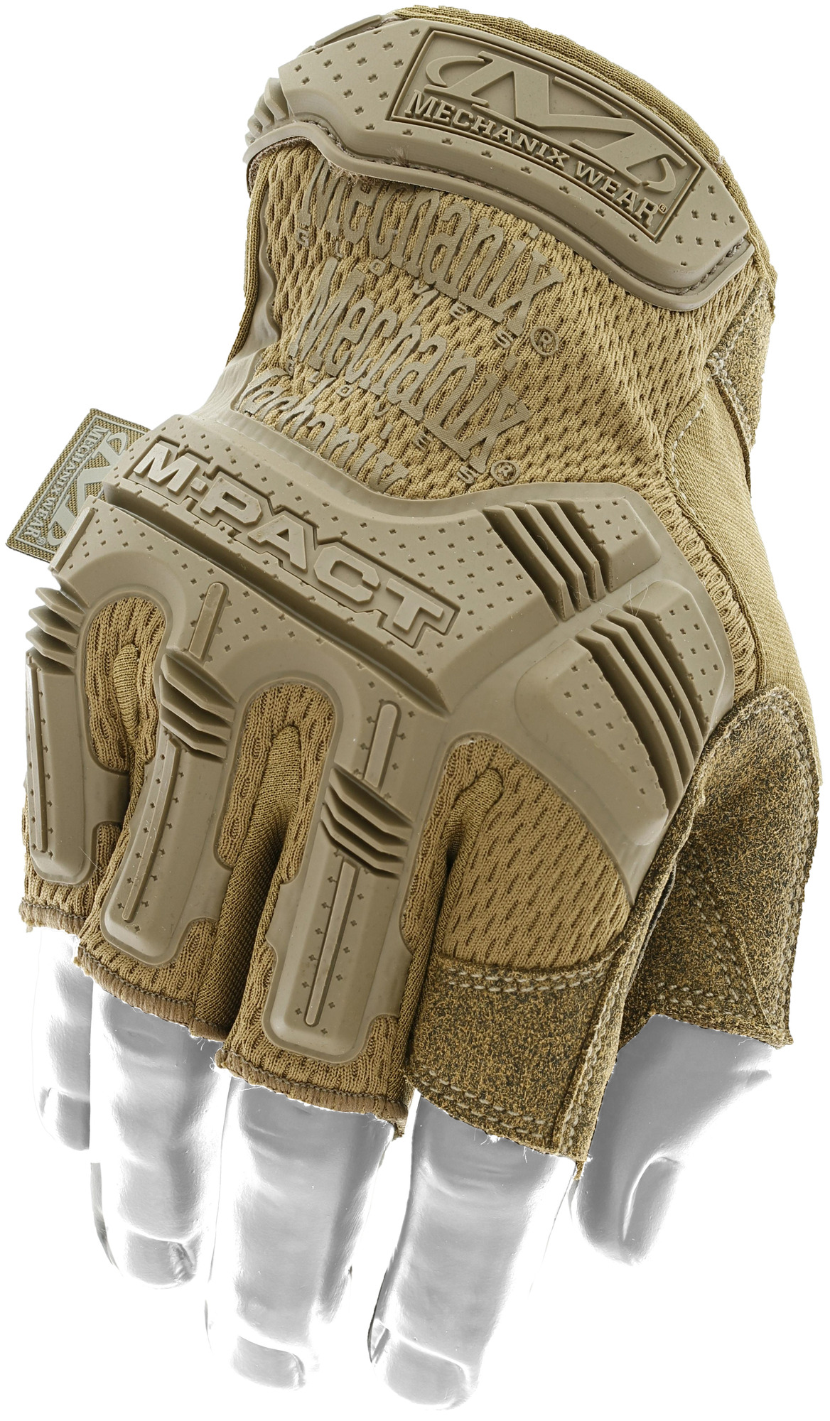 MECHANIX rukavice bez prstov M-Pact - Coyote L/10