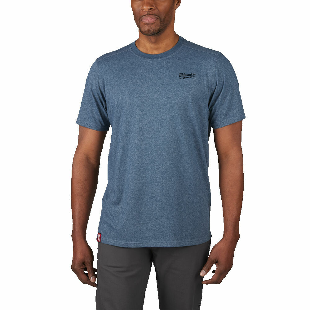 MILWAUKEE Hybrid™ Pracovné tričko, krátky rukáv "S"- modrá HTSSBLU