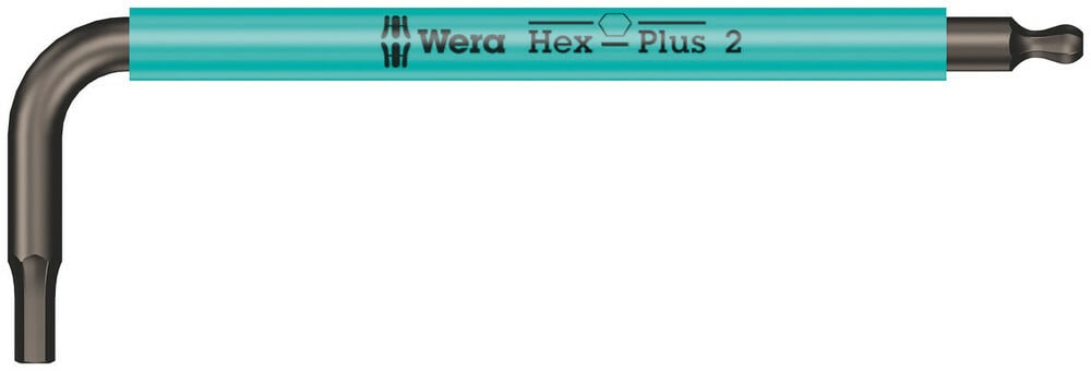 WERA Uhlový kľúč Hex s guľovým prvkom 2,0 mm
