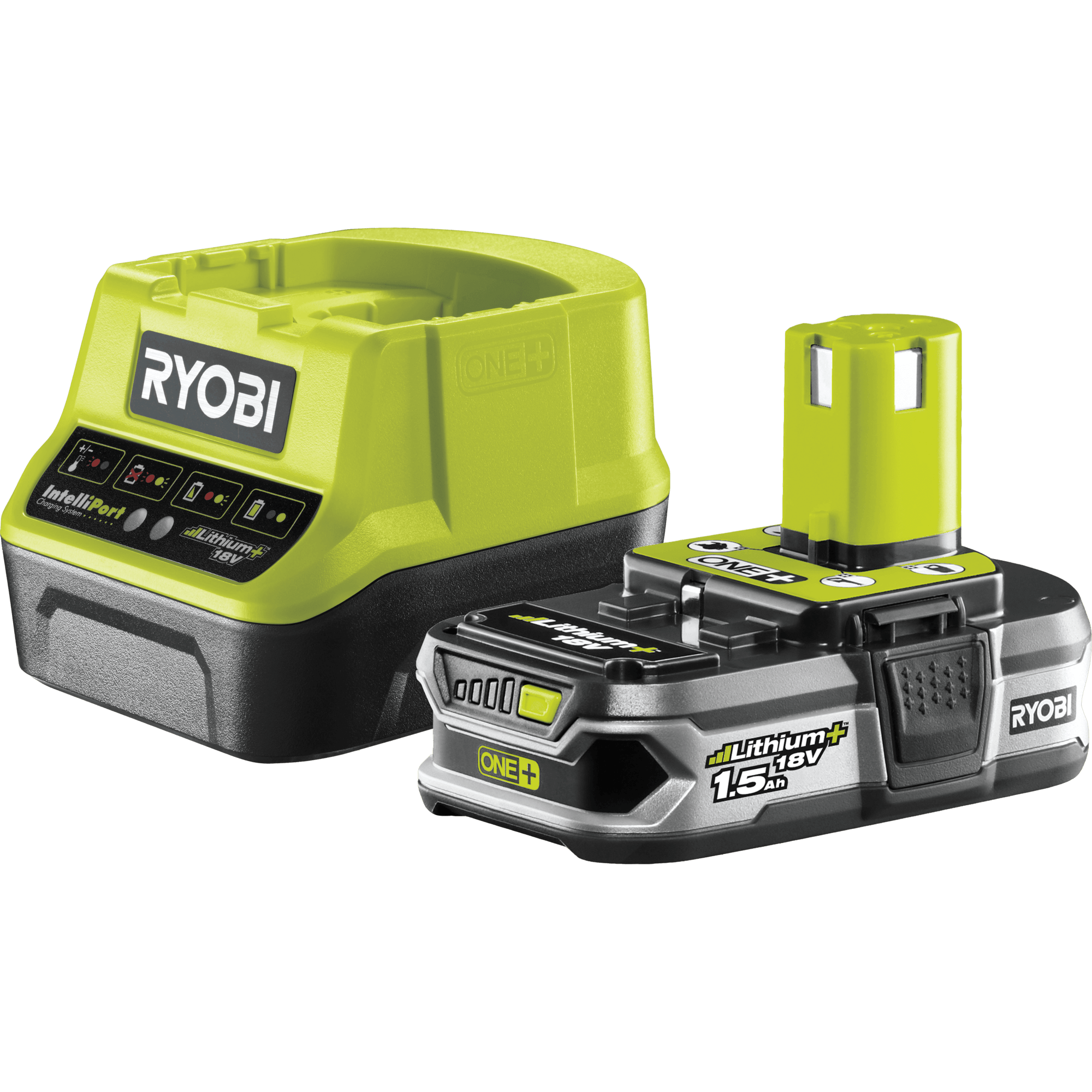 E-shop RYOBI 18V ONE+ 1.5 Ah Akumulátor a nabíjačka RC18120-115