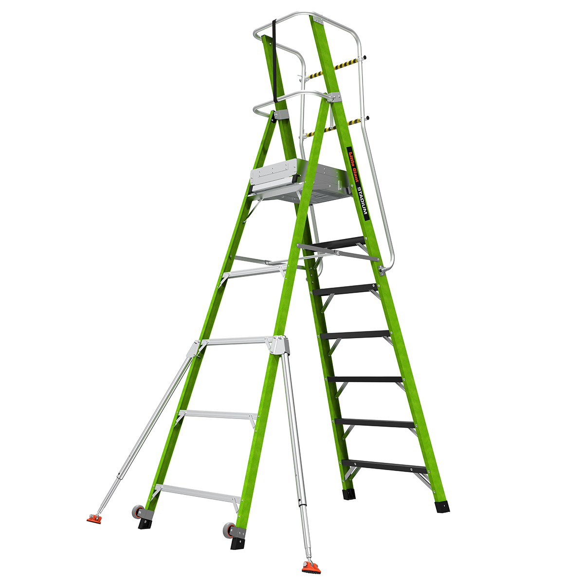 LittleGiant Sklolaminátový plošinový rebrík STADIUM™, 7-stupňový
