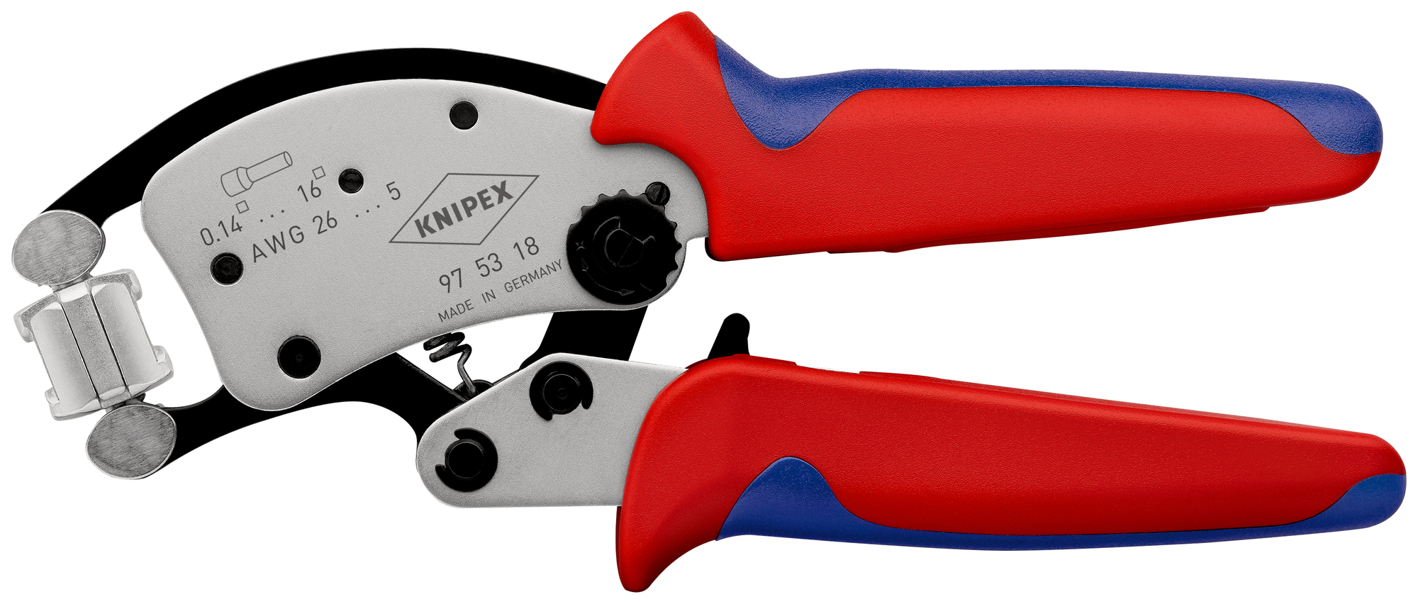 Samonastaviteľné kliešte Knipex Twistor16 SB pre lisovanie káblových koncoviek