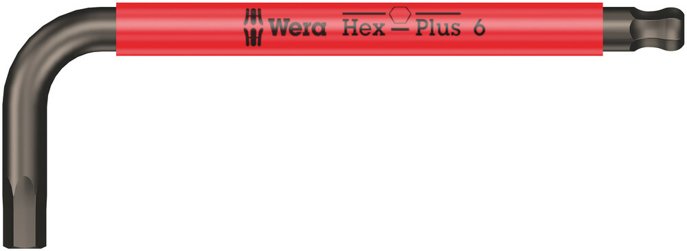 WERA Uhlový kľúč Hex s guľovým prvkom 6,0 mm