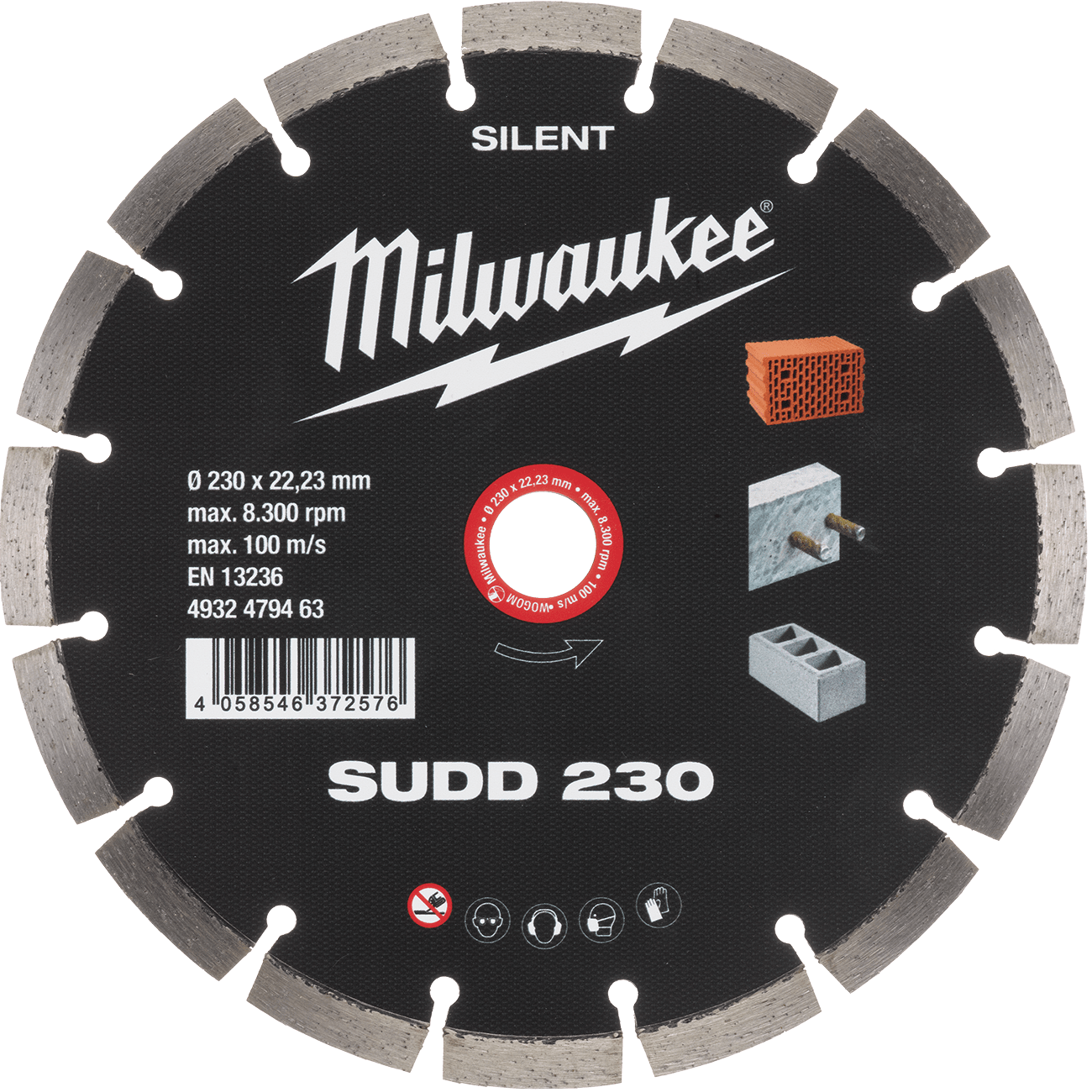 MILWAUKEE Tichý diamantový kotúč SUDD 230mm