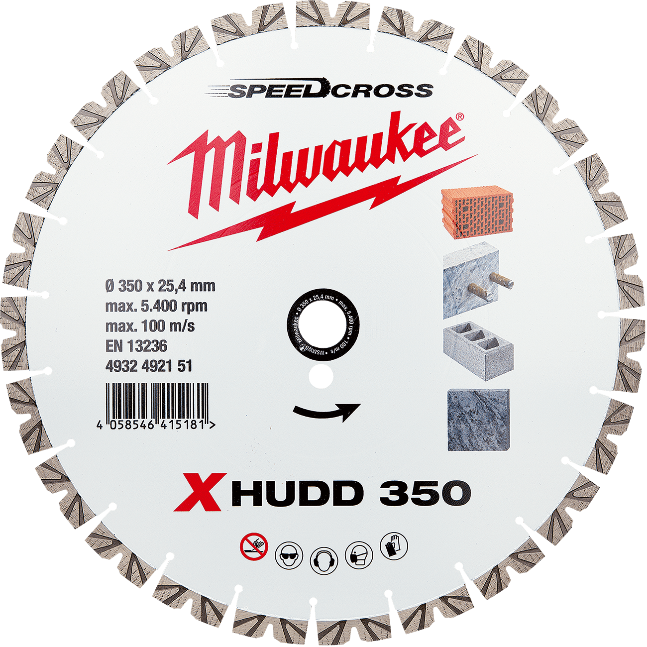 MILWAUKEE Diamantový kotúč X-HUDD 350 mm