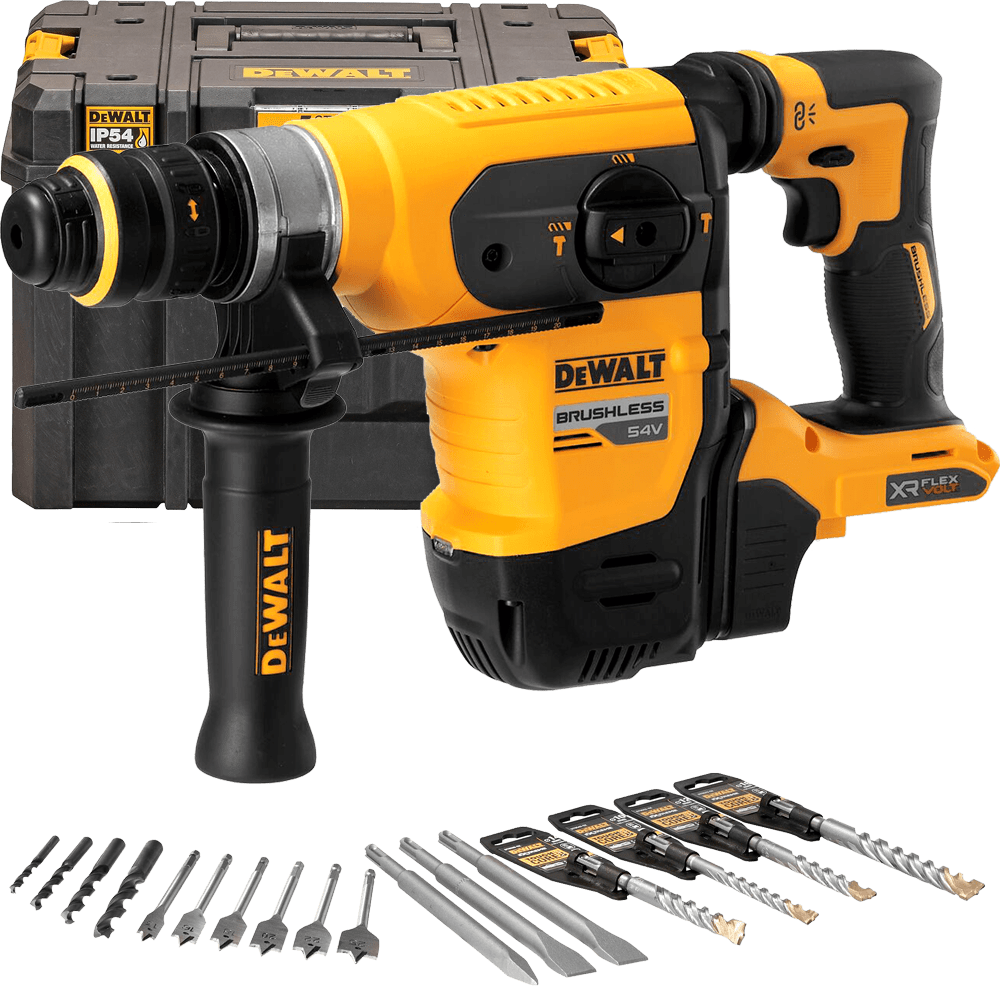 DEWALT 54V XR FLEXVOLT SDS-Plus 4,5 J aku kombinované kladivo, bez aku DCH417NT-XJ