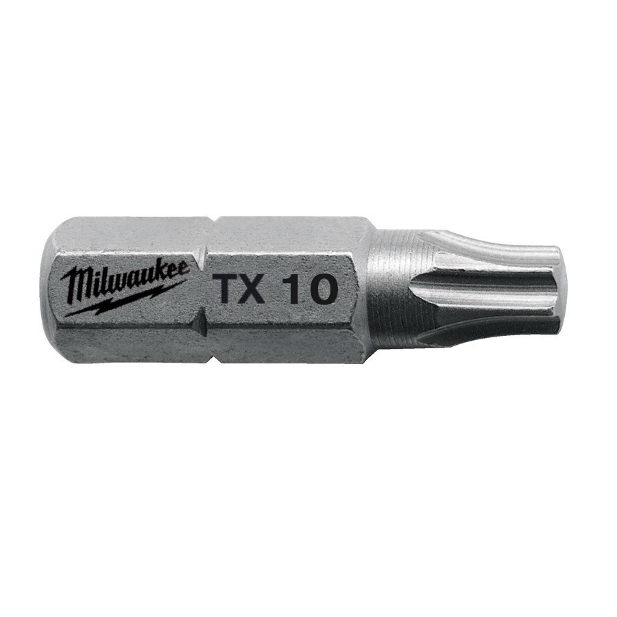 MILWAUKEE Skrutkovacie bity TX10, 25 mm (25 ks)