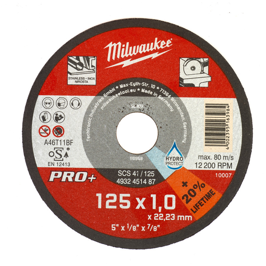 MILWAUKEE Rezný kotúč PRO+ SCS 41/125 × 1 mm