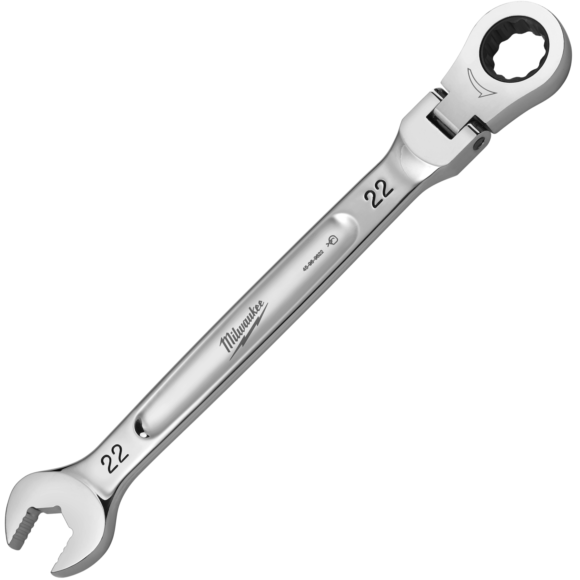 MILWAUKEE Račňový očkoplochý kľúč MAXBITE s kĺbom 22 mm