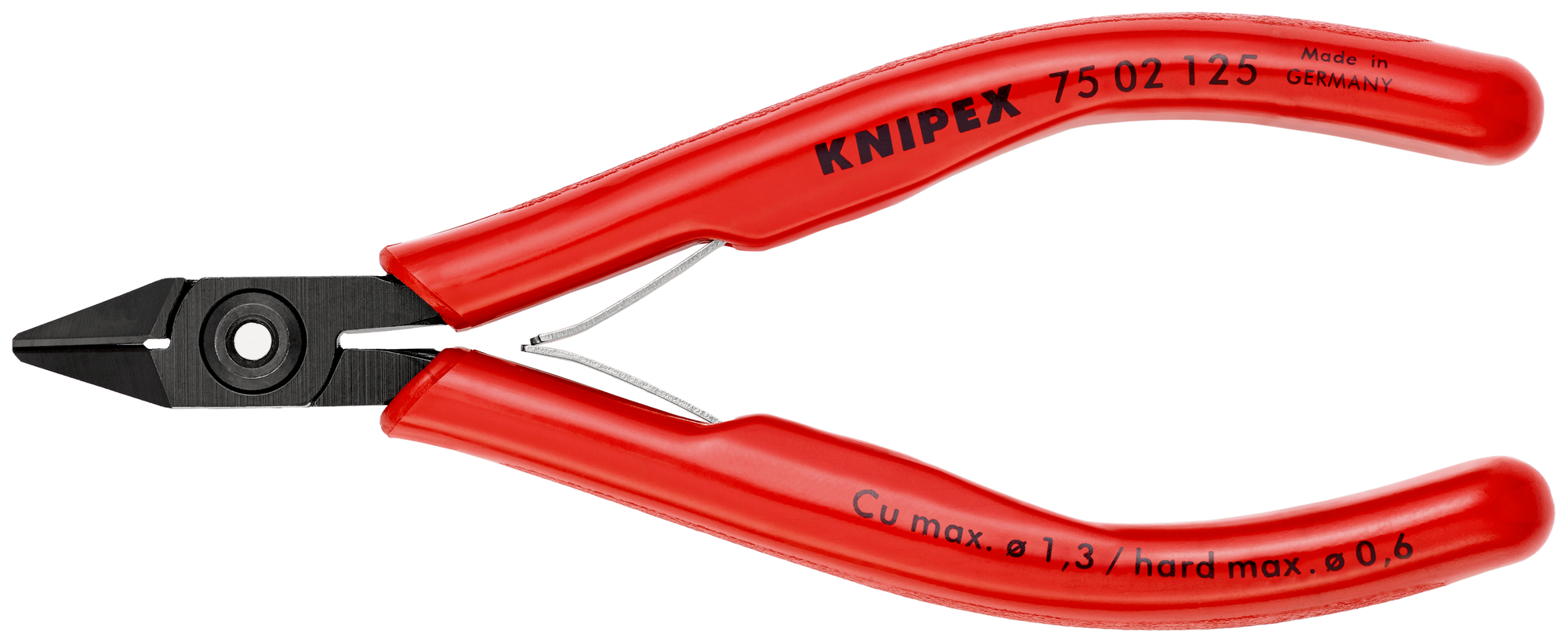 KNIPEX Kliešte cvikacie bočné pre elektroniku 7502125