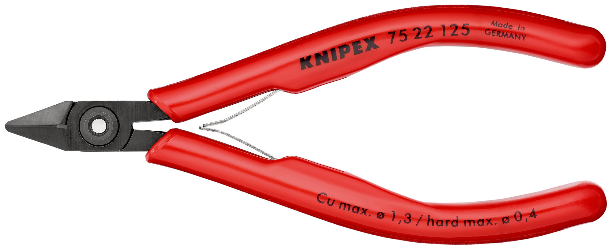 KNIPEX Kliešte cvikacie bočné pre elektroniku 7522125