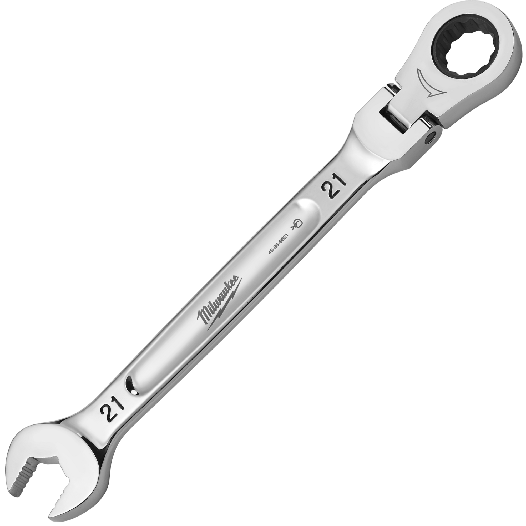MILWAUKEE Račňový očkoplochý kľúč MAXBITE s kĺbom 21 mm