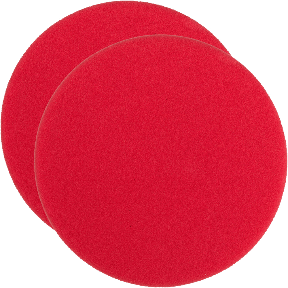 MILWAUKEE Leštiaci kotúč 140x25mm, hrubý - červená - 2ks