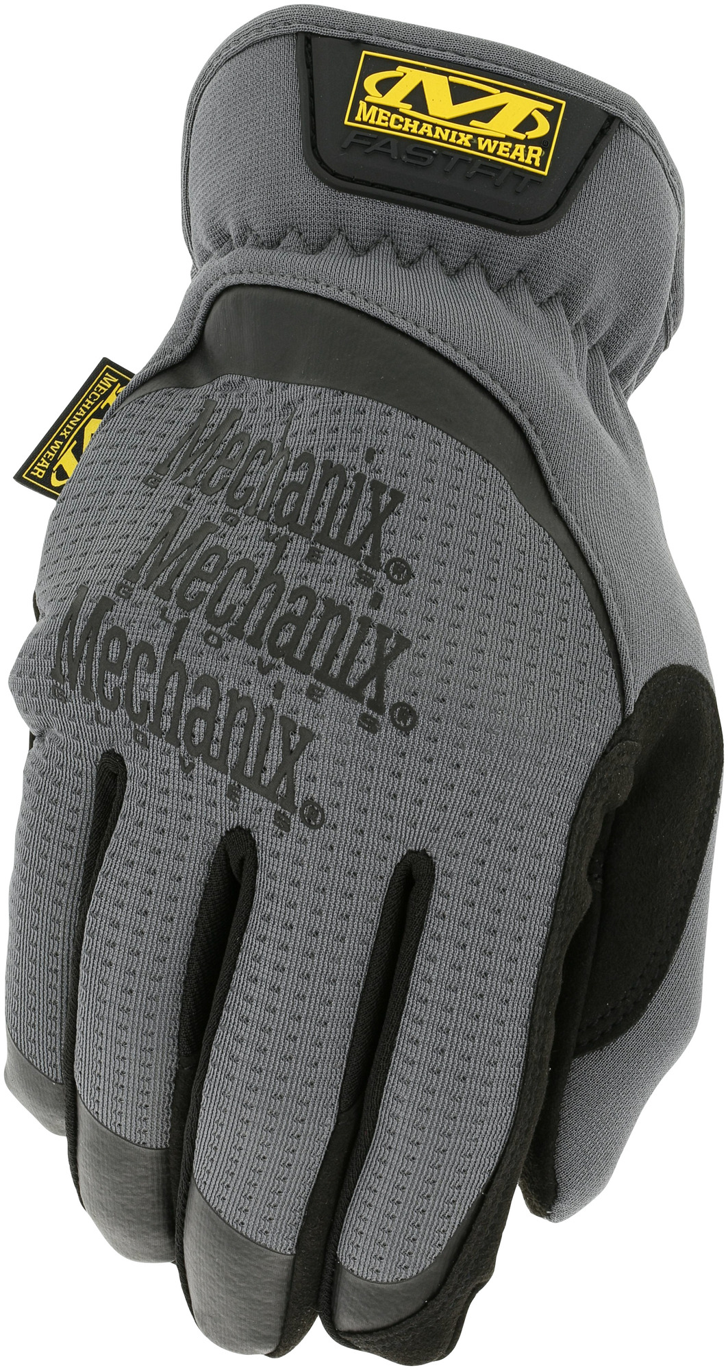 MECHANIX Pracovné rukavice so syntetickou kožou FastFit - sivé M/9