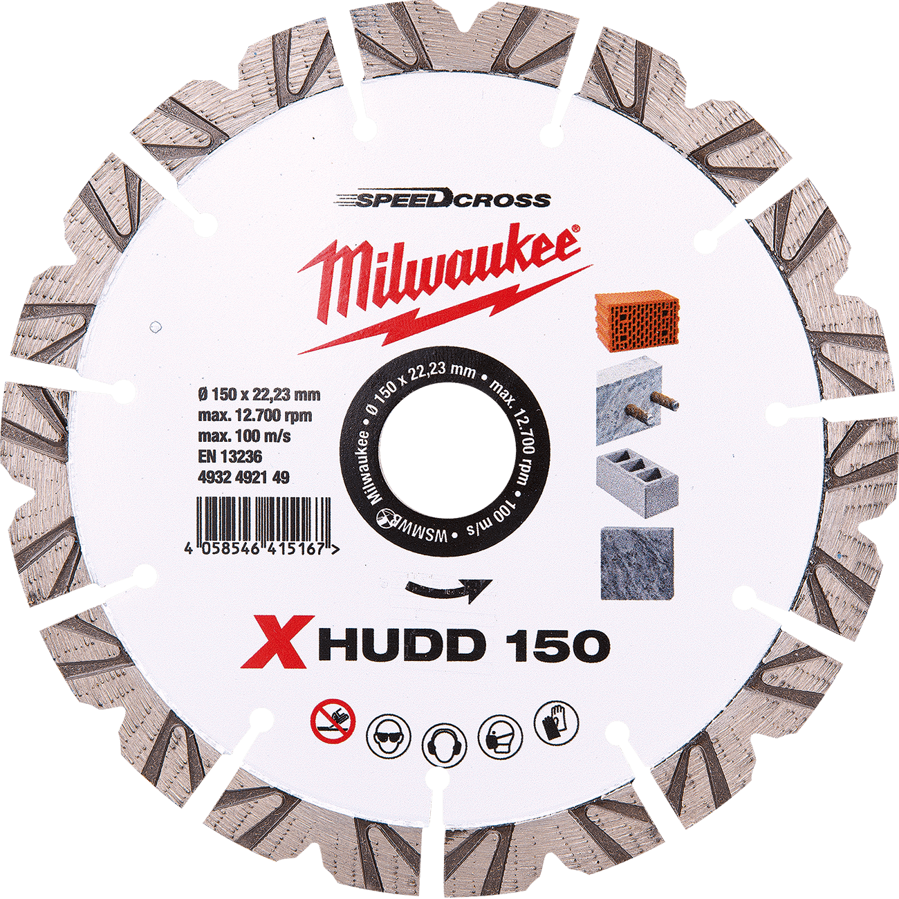 MILWAUKEE Diamantový kotúč X-HUDD 150 mm