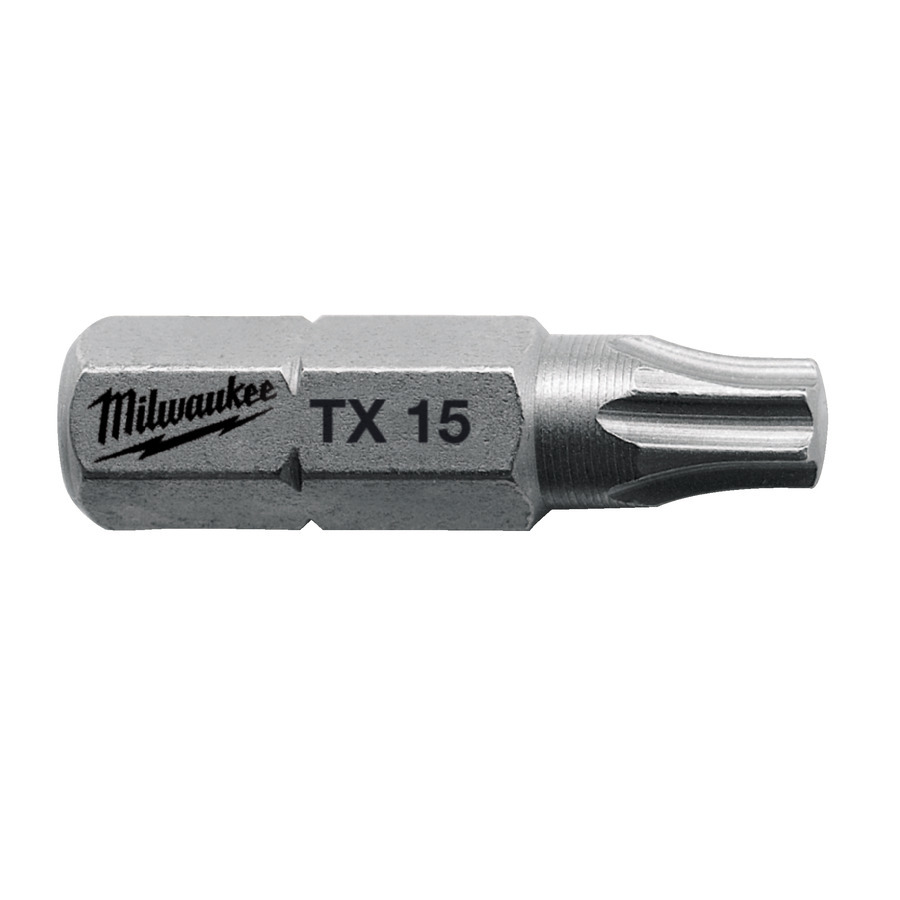 MILWAUKEE Skrutkovacie bity TX15, 25 mm (25 ks)