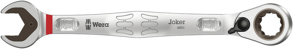 WERA Račňový očkoplochý kľúč Joker switch 17 mm