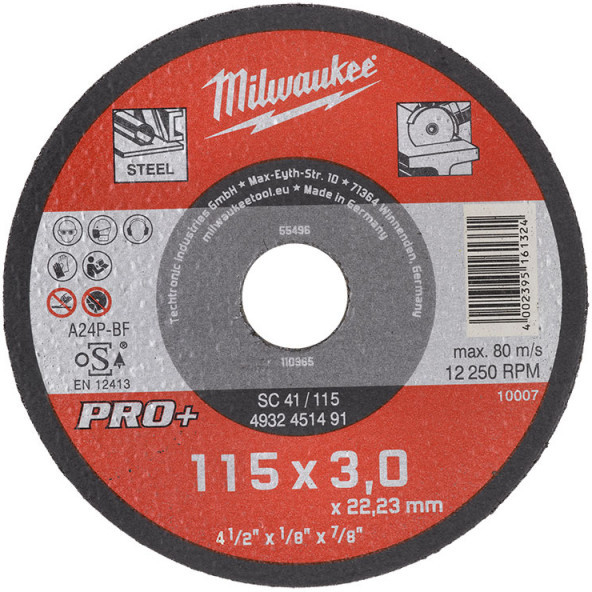 MILWAUKEE Rezný kotúč PRO+ SCS 41/115 × 3 mm