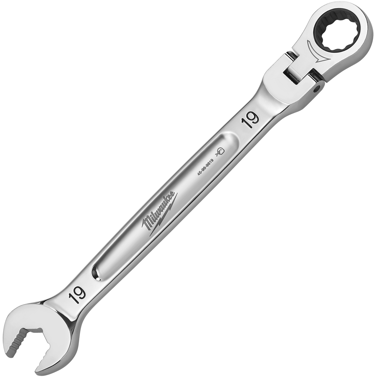 MILWAUKEE Račňový očkoplochý kľúč MAXBITE s kĺbom 19 mm