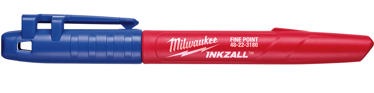 MILWAUKEE Značkovač popisovač INKZALL jemný hrot - modrý