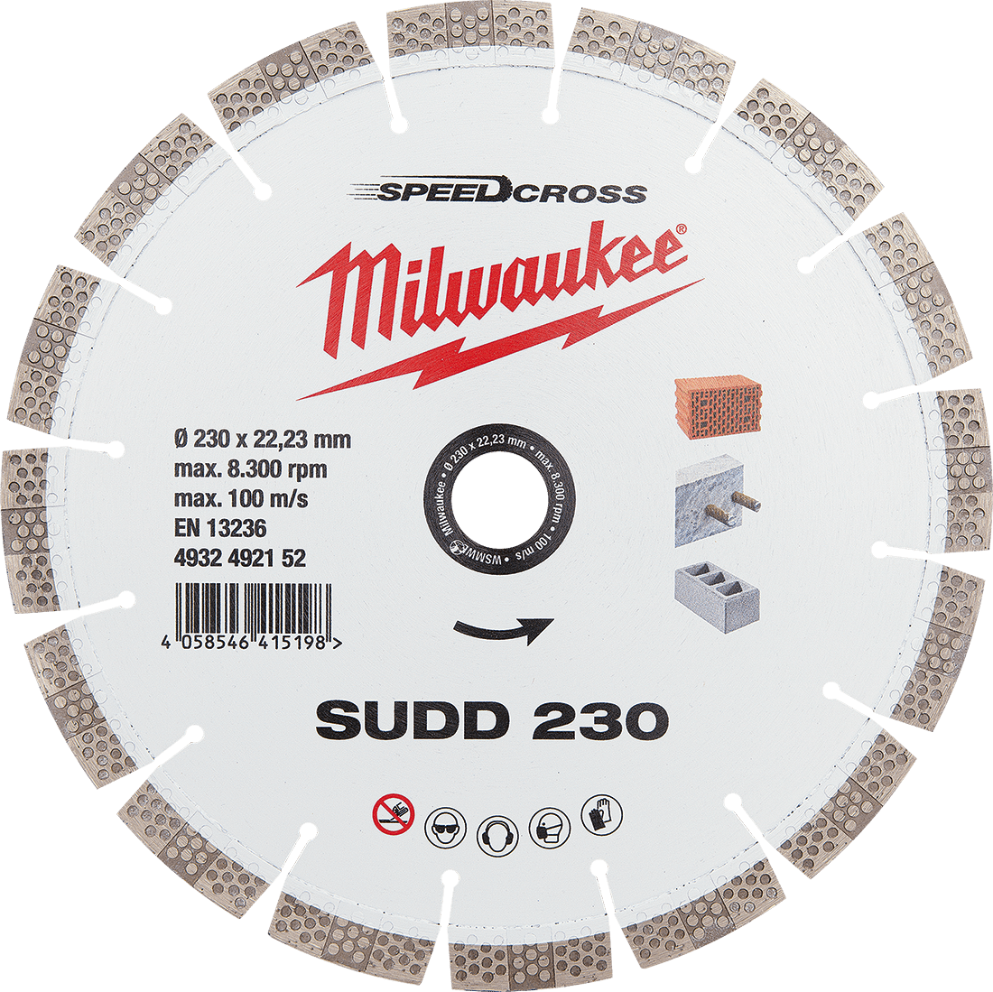 MILWAUKEE Diamantový kotúč segmentový SUDD 230 mm
