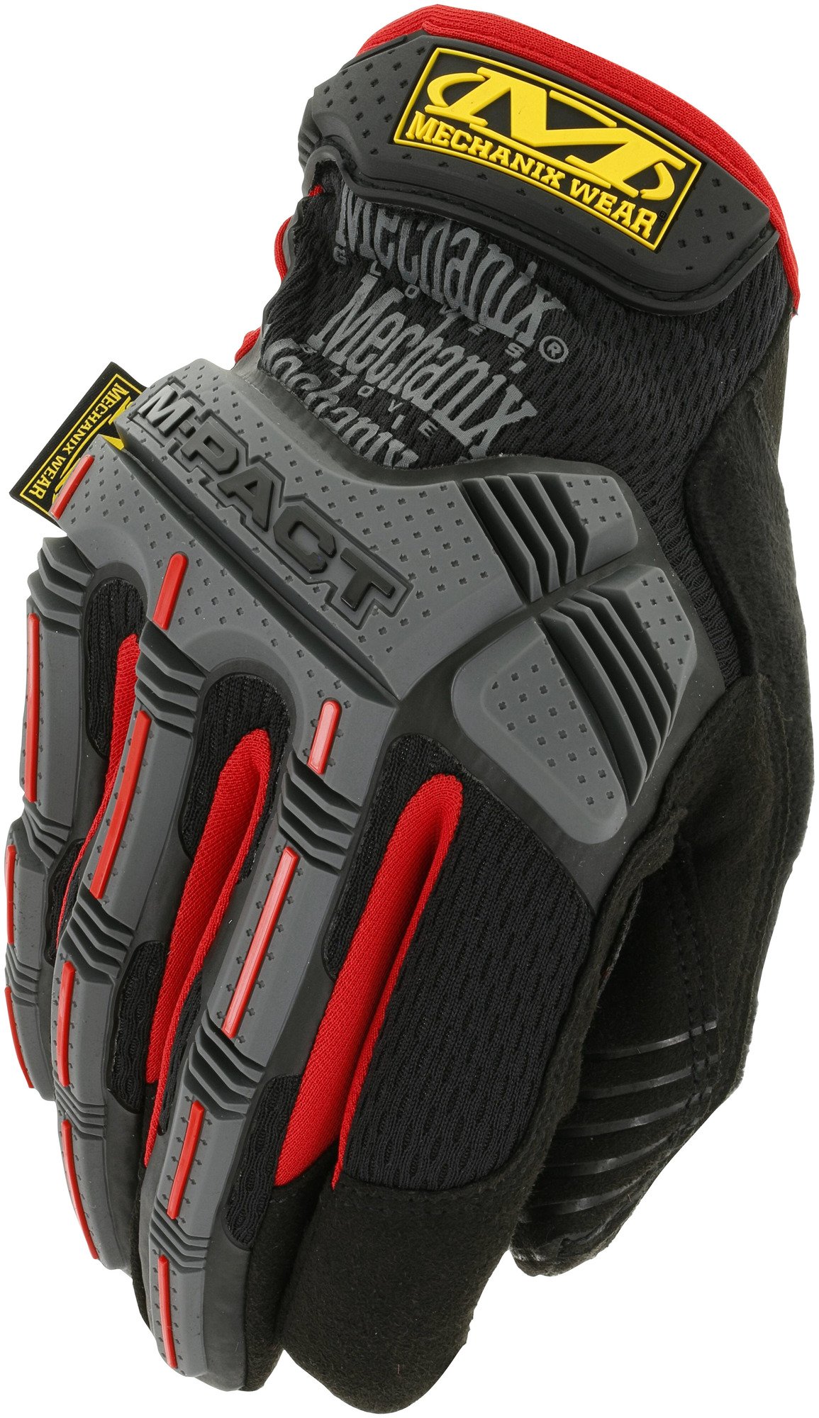 MECHANIX Pracovné rukavice M-Pact - čierne/červené XL/11