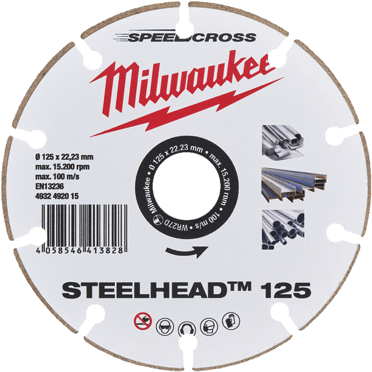 Milwaukee Steelhead Diamantový kotúč 125 mm 4932492015