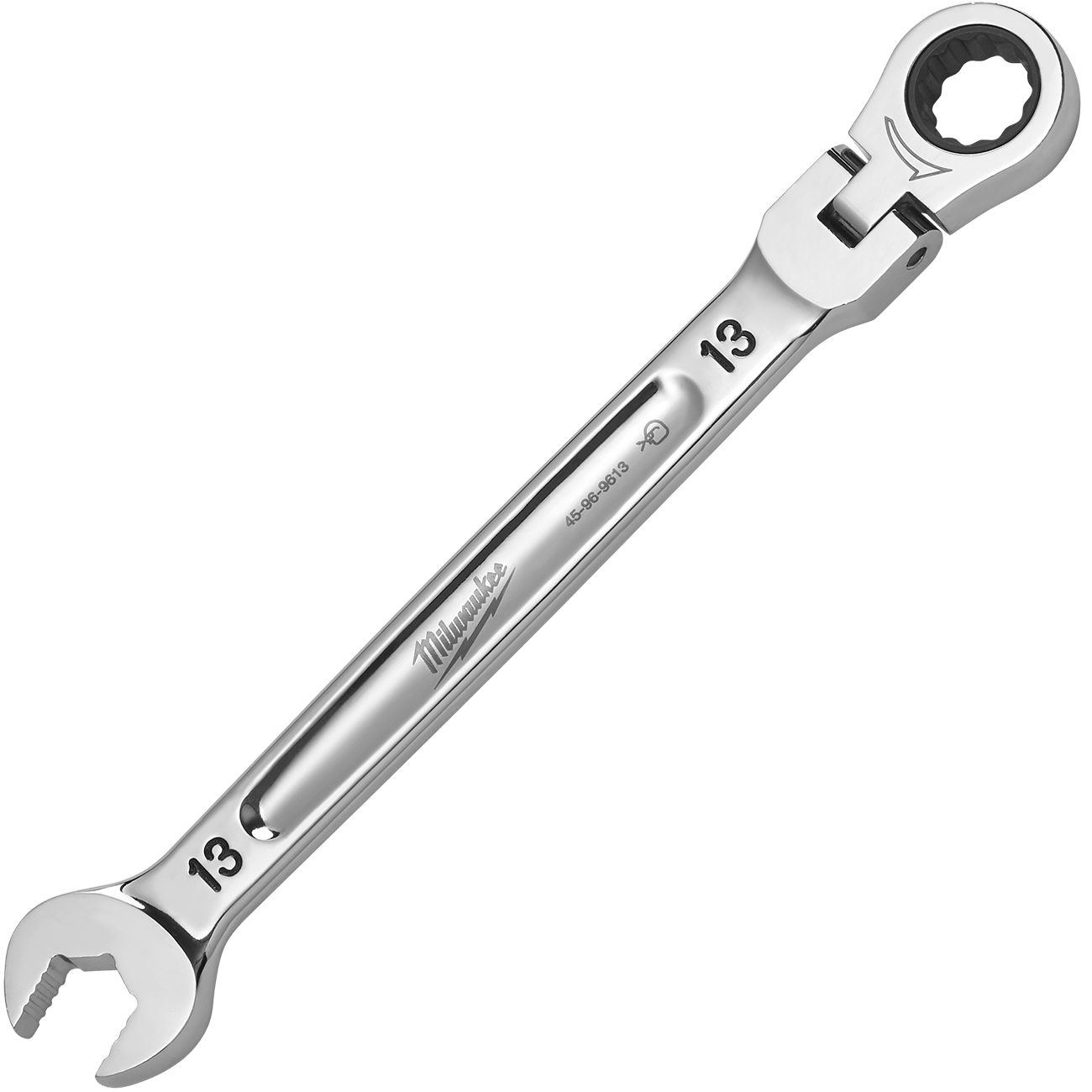 MILWAUKEE Račňový očkoplochý kľúč MAXBITE s kĺbom 13 mm