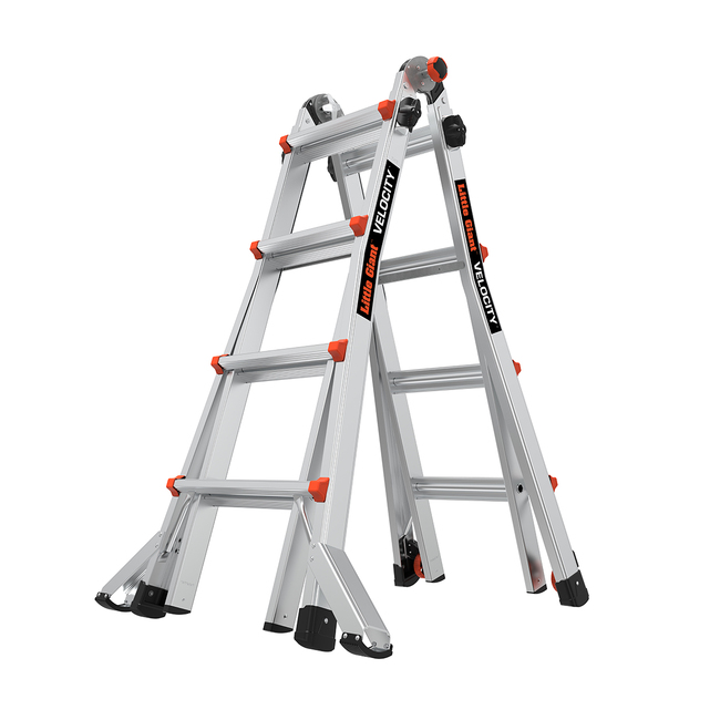 LittleGiant Hliníkový rebrík VELOCITY™, 4 x 4 výsuvný kĺbový