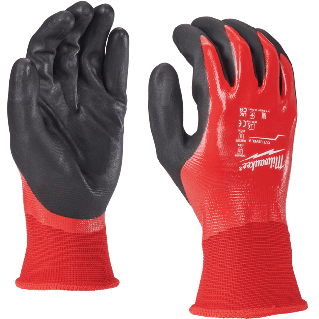 MILWAUKEE Celomáčané rukavice odolné proti prerezaniu Stupeň 1 XL/10