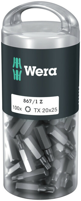 WERA Bit TORX® TX 20 x 25 mm, 100 ks