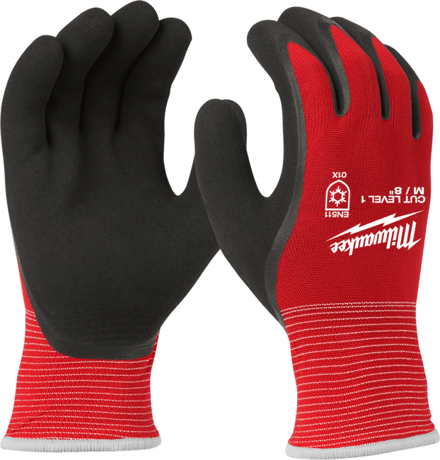 MILWAUKEE 72(pár) x Zimné rukavice odolné proti prerezaniu Stupeň 1 L/9