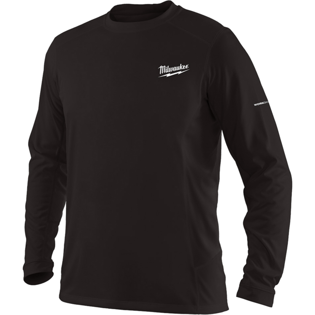 MILWAUKEE WORKSKIN™ Pracovné tričko, dlhý rukáv &quot;L&quot;- čierna WWLSBL