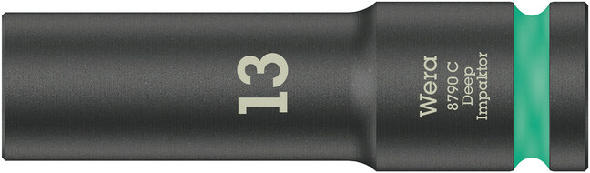WERA 1/2&quot; predĺžený nástrčný kľúč Impaktor 13 mm
