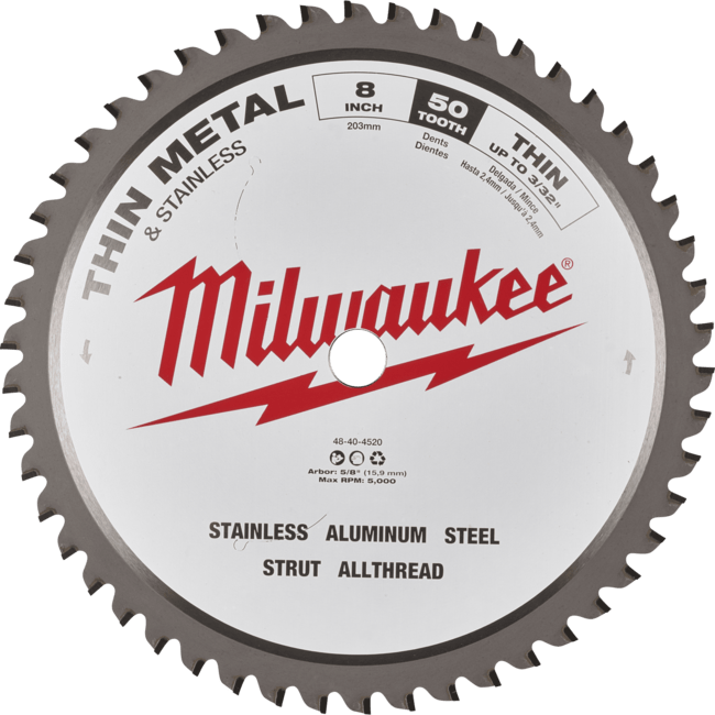 MILWAUKEE Pílový kotúč na kov 203/15,87/50z,