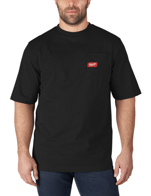 MILWAUKEE Heavy-Duty™ Pracovné tričko, krátky rukáv &quot;M&quot;- čierna WTSSBL