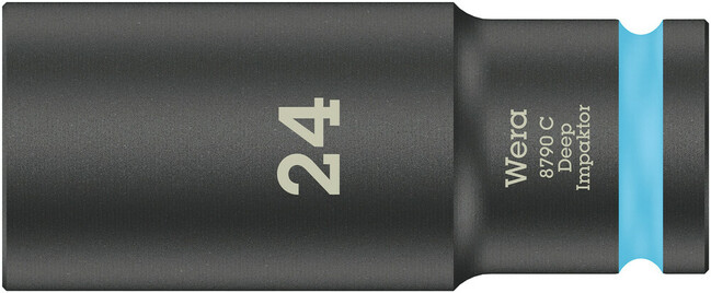 WERA 1/2&quot; predĺžený nástrčný kľúč Impaktor 24 mm