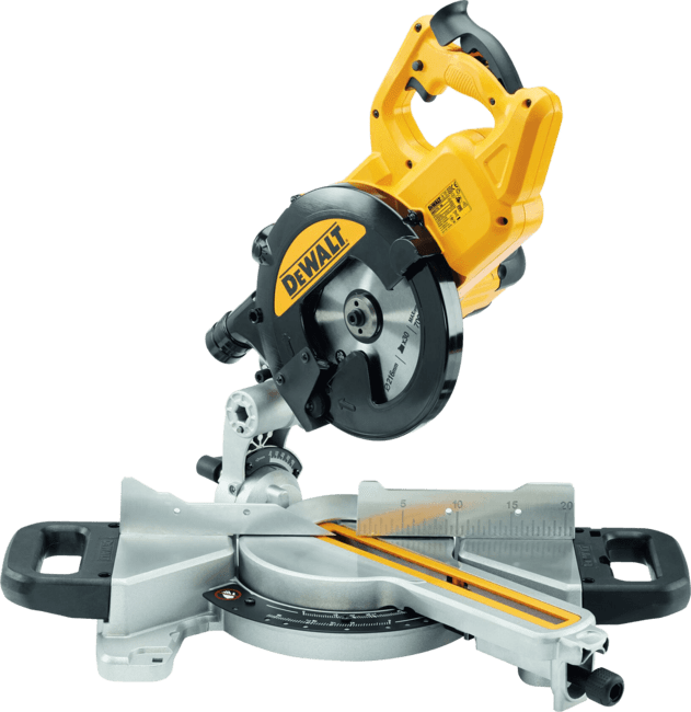 DEWALT Elektrická pokosová píla 216 x 30 mm s posuvom a systémom XPS, 1 400 W DWS774-QS