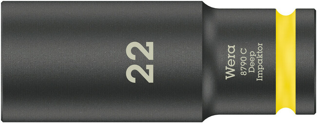 WERA 1/2&quot; predĺžený nástrčný kľúč Impaktor 22 mm