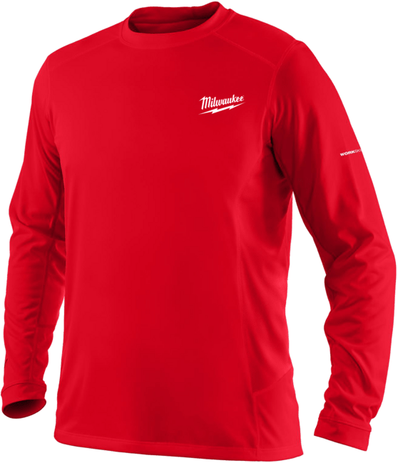 MILWAUKEE WORKSKIN™ Pracovné tričko, dlhý rukáv &quot;XXL&quot;- červená WWLSRD