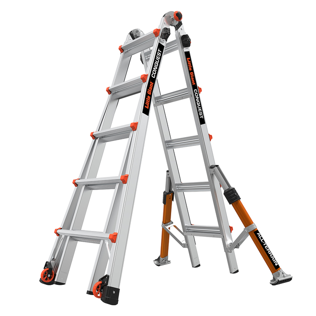 LittleGiant Hliníkový rebrík CONQUEST™, 4 x 5 výsuvný kĺbový